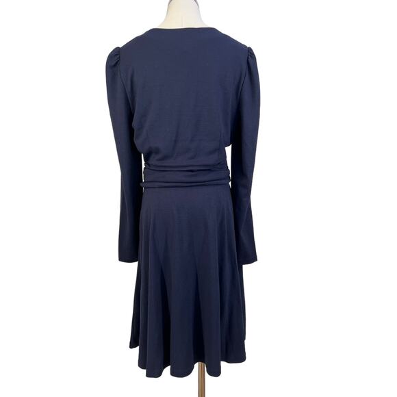Boden Maggie Navy Blue Ponte Knit Ruched Waist Dress J0817 - Picture 10 of 10